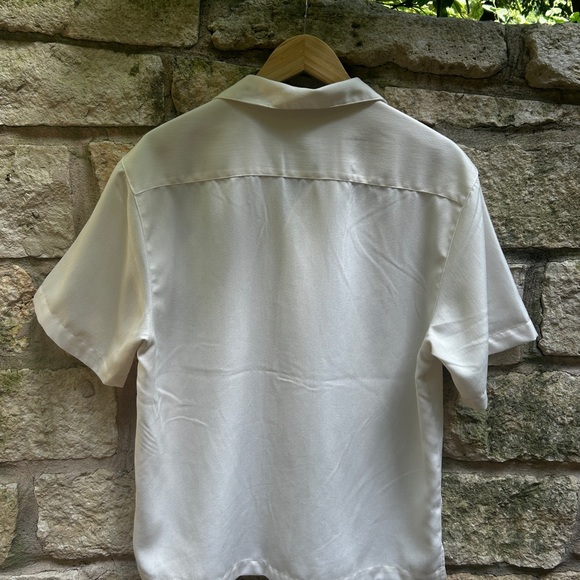 Butler Pitch and Putt White Camp Collar Button Down size Medium Golf Shirt - Picture 2 of 3